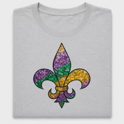 Mardi Gras Fleur de Lis DTF Transfer