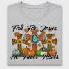 Fall For Jesus Cross DTF Transfer