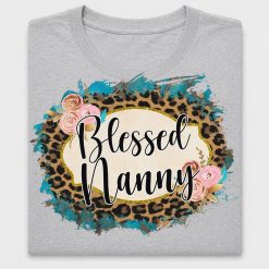 Blessed Nanny Leopard Floral DTF Transfer