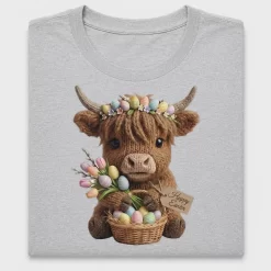 Easter Highland Cow DTF Transfer