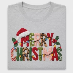 Merry Christmas Yarn DTF Transfer