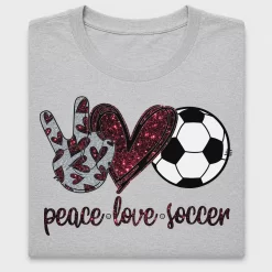 Peace Love Soccer DTF Transfer