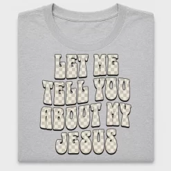 Retro Checkered Jesus DTF Transfer