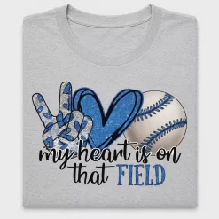 Baseball Mom Peace Love DTF Transfer