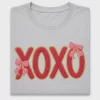 Valentine XOXO Knit Bow DTF Transfer