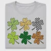 Patterned Four Leaf Clover DTF Transfer