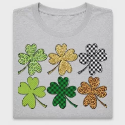 Patterned Four Leaf Clover DTF Transfer