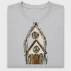 Watercolor Church DTF Transfer