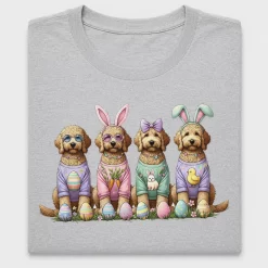 Easter Goldendoodle DTF Transfer