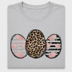 Easter Egg Trio Floral Leopard DTF Transfer