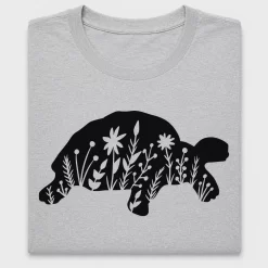 Floral Turtle DTF Transfer
