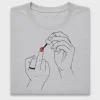 Nail Art Girl Line Drawing DTF Transfer