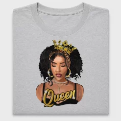 Black Queen Crown DTF Transfer