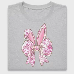 Floral Easter Bunny Bow DTF Transfer
