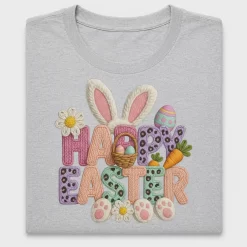 Happy Easter Faux Yarn DTF Transfer