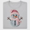 Faux Yarn Snowman DTF Transfer