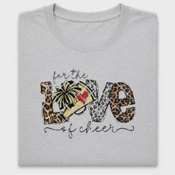 Love Cheer Leopard DTF Transfer