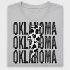 Distressed Oklahoma Cow Print DTF Transfer