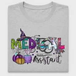 Medical Assistant Halloween DTF Transfer for Scrubs