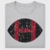 Sequin Football DTF Transfer
