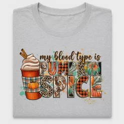 Pumpkin Spice Blood Type DTF Transfer