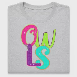 Retro Neon Owl DTF Transfer