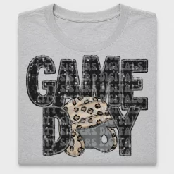 Game Day Leopard Baseball DTF Transfer
