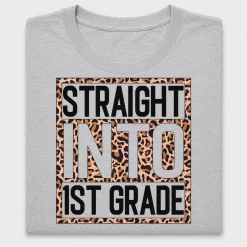 Straight Into 1st Grade Leopard DTF Transfer