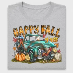 Happy Fall Y'all Vintage Truck DTF Transfer