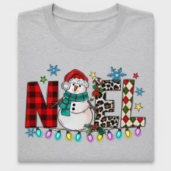Noel Snowman Christmas DTF Transfer