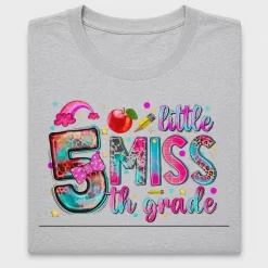 Little Miss 5th Grade DTF Transfer