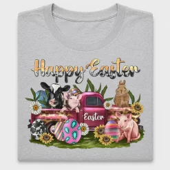 Happy Easter Farm Animals DTF Transfer