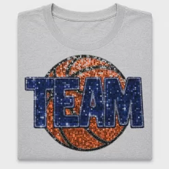 Team Basketball Sequin DTF Transfer