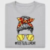 Softball Mom Messy Bun DTF Transfer