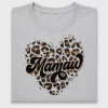 Retro Mamaw Leopard Heart DTF Transfer