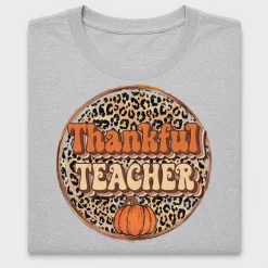 Thankful Teacher Leopard Print DTF Transfer