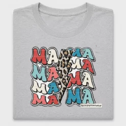 Mama Leopard Patriotic DTF Transfer