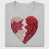 Broken Heart Faux Yarn DTF Transfer