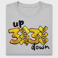 Softball 3 Up 3 Down DTF Transfer