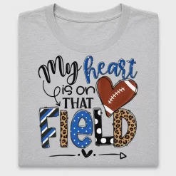 Football Mom Heart DTF Transfer