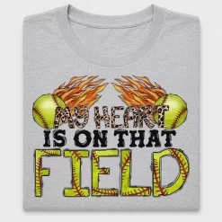 Softball My Heart Is On That Field DTF Transfer