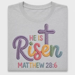 He Is Risen Cross DTF Transfer Design