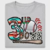 Baseball 3 Up 3 Down DTF Transfer