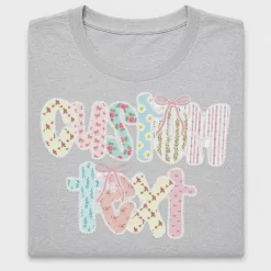 Custom Name Floral DTF Transfer Preppy