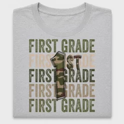 First Grade Camo DTF Transfer