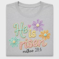 He Is Risen Boho Floral DTF Transfer