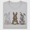 Floral Leopard Easter Bunny DTF Transfer