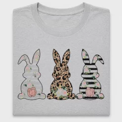 Floral Leopard Easter Bunny DTF Transfer