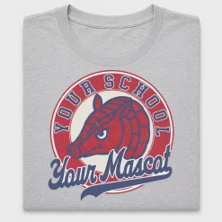 Vintage School Mascot Circle DTF Transfer