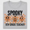 Spooky 9th Grade Teacher DTF Transfer